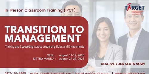 TRANSITION TO MANAGEMENT