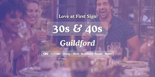 30s & 40s Singles Night at Turtle Bay Guildford | Love at First Sign