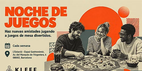 Noche de juegos - Haz nuevas amistades jugando a juegos de mesa