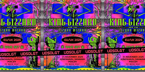 King Gizzard & The Lizard Wizard (AU) + [support: Maddie Ashman] i Poolen | RAVE SET - UDSOLGT