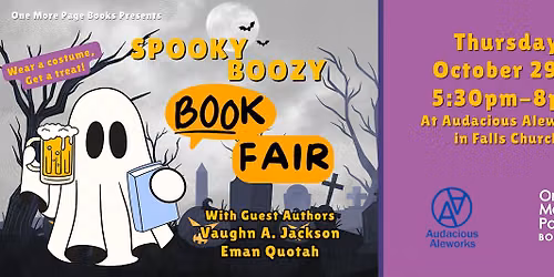SPOOKY BOOZY BOOK FAIR AT AUDACIOUS ALEWORKS