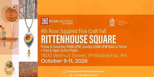 4th Annual Rose Squared Fall Fine Craft Rittenhouse Square