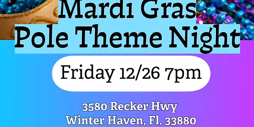 Mardi Gras Pole Theme Night