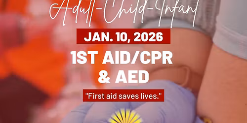 First Aid\/CPR training Adult\/Child\/Infant