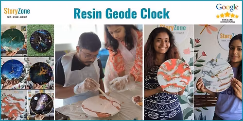 Resin Geode Clock