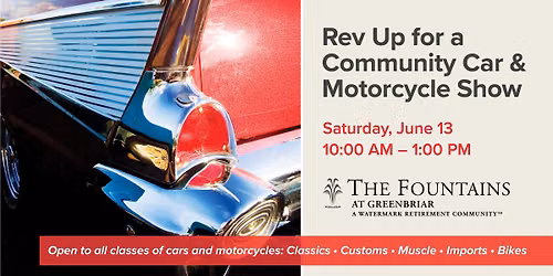 Rev Up for a Community Car & Motorcycle Show