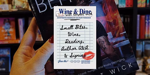 Wine & Dine with Culinary Romance Author Tempest Wick