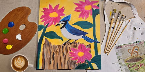 \ud83c\udfa8\u2615 PAINT & SIP AFTERNOON - "The Bold Blue Jay"