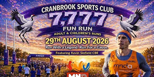 Cranbrook Rugby Club Kevin Sinfield 7,777 fun run in support of MNDA