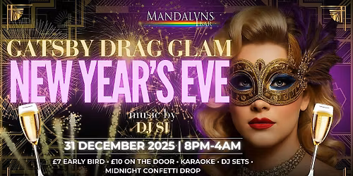 Gatsby Glam Drag New Year's Eve Party 2026