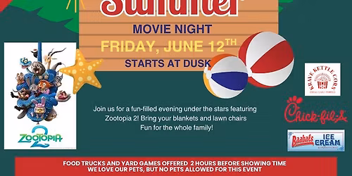 Movie Night In the Park Featuring Zootopia 2