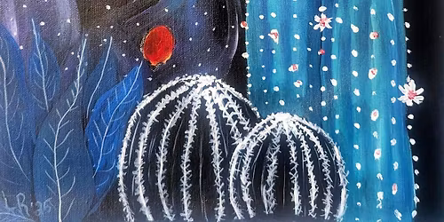 Paint & Sip - MIDNIGHT SUCCULENTS