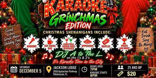 Manageurmic Productions Presents A Very Merry Karaoke GRINCHMAS