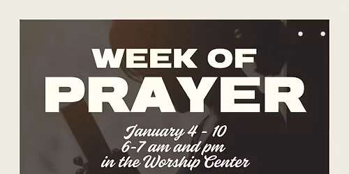 Week of Prayer and Fasting