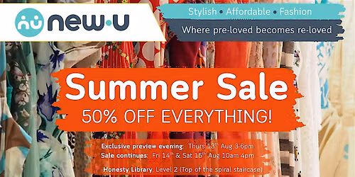 Summer Sale \u2013 50% Off Quality Pre-Loved Fashion