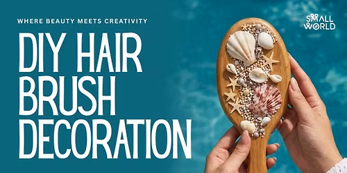 DIY Hair Brush Decoration