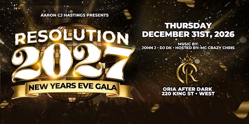 NEW YEARS EVE RESOLUTION 2027 NYE GALA