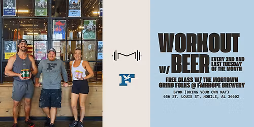 Workout with Beer at Fairhope Brewing Mobile