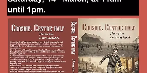 Crosbie, Centre-Half book launch.