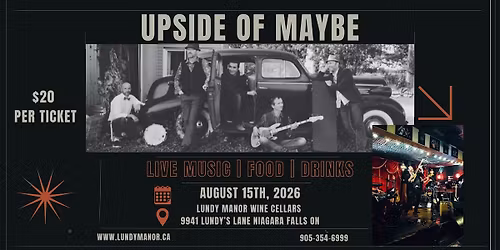Vines & Vibes: Summer Concert featuring Upside of Maybe