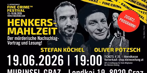 \u201eHENKERSMAHLZEIT - Der m\u00f6rderische Nachschlag!\u201c OLIVER P\u00d6TZSCH & STEFAN K\u00d6CHEL