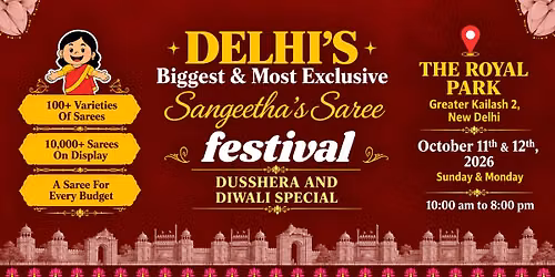 Delhi's Biggest & Most Exclusive Saree Exhibition | Sangeetha's Saree Festival 