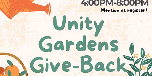 Unity Gardens Give Back Night