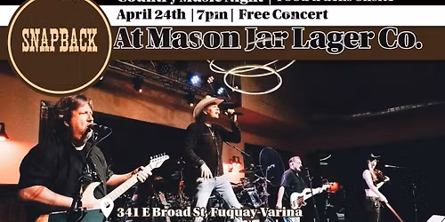 Snap Back LIVE at Mason Jar 