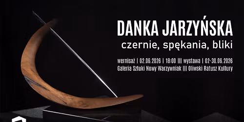 Czernie, sp\u0119kania, bliki - wystawa rze\u017aby Danki Jarzy\u0144skiej