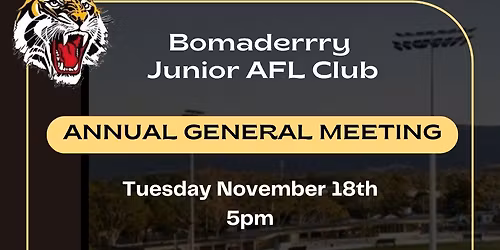 2025 BJAFL Club Annual General Meeting