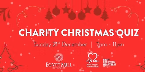 Charity Christmas Quiz in aide of British Heart Foundation