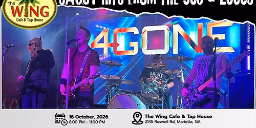 Wings. Beer. 90s & 00s Rock! 4Gone Debuts at The Wing Cafe & Tap House