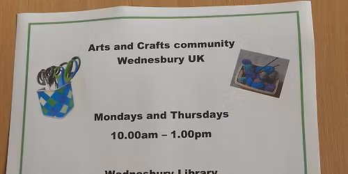 Arts and Crafts Community Wednesbury Uk meet up