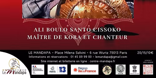Kora traditionnelle du S\u00e9n\u00e9gal - Ali Boulo Santo Cissoko - ma\u00eetre de kora et chanteur