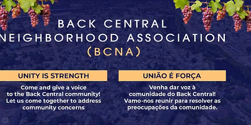 \ud83c\udfe1 Back Central Neighborhood June Meeting (July & Aug Off))
