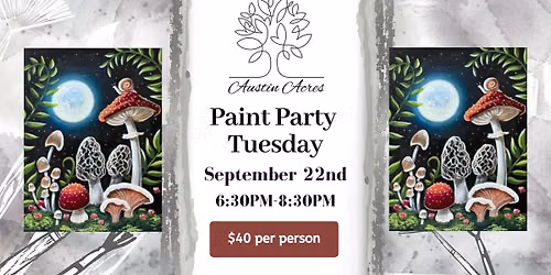 "Midnight Mushrooms" Paint Party at Highmark Brewery