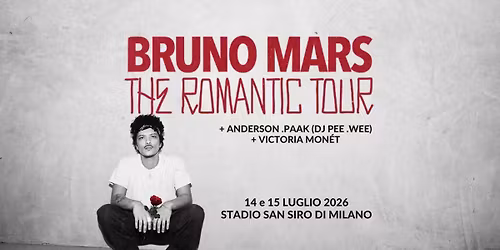Bus per Bruno Mars at Stadio San Siro (Milano)