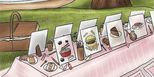 Pique-nique litt\u00e9raire & peinture "La recette de mon enfance"