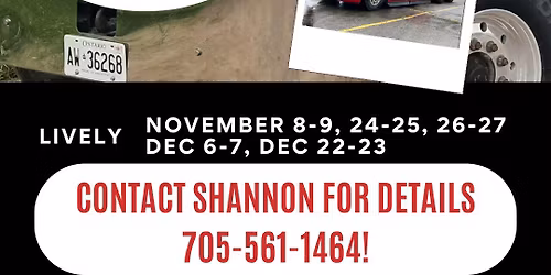 Upcoming Truck Training in Lively! - Air Brakes - DZ Dump Truck - DZ Firefighter Special + more!