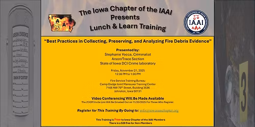 Best Practices in Collecting, Preserving, and Analyzing Fire Debris Evidence