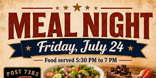 Fundraiser Meal night at the Cary VFW; OPEN TO THE PUBLIC