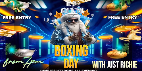 BOXING DAY WITH RICHIE FROM 7PM