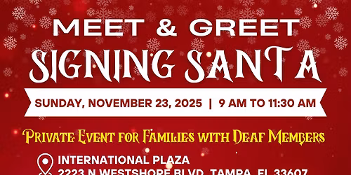 Signing Santa at International Plaza