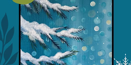 Paint Night- Bokeh Pine 