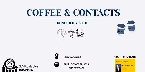 Coffee & Contacts- Mind Body Soul with Rich, Theresa & Ritesh