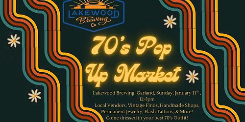 Garland 70's Pop Up Market