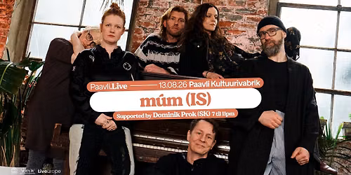 Paavli\u2024Live: m\u00fam (IS), Dominik Prok (SK)