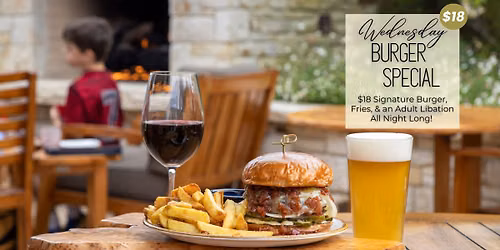 \ud83c\udf54 BURGER SPECIAL WEDNESDAY\ud83c\udf54