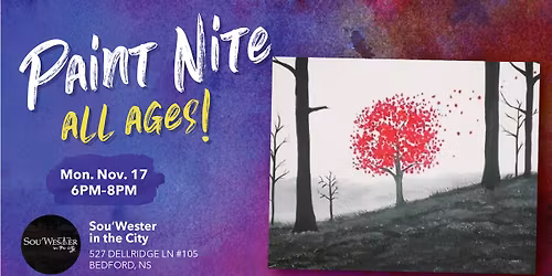 ALL AGES Paint Nite - Red Fall Hill