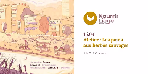 Atelier : Les pains aux herbes sauvages, de la fabrication \u00e0 la d\u00e9gustation !